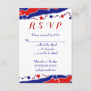 Stars and Stripes RSVP Card