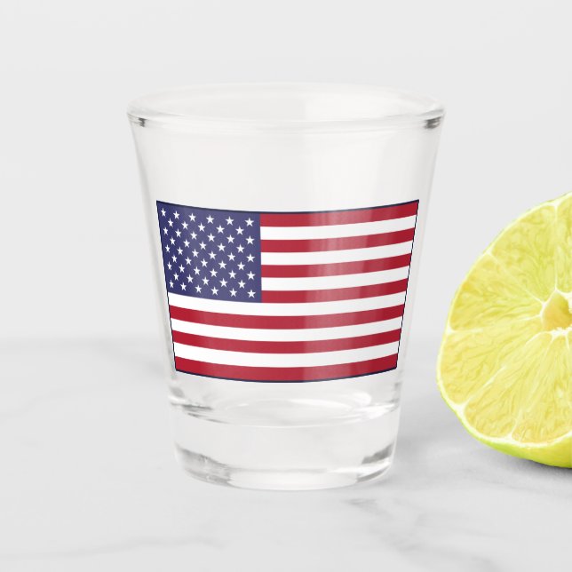 Stars and Stripes Shot Glass (Front)