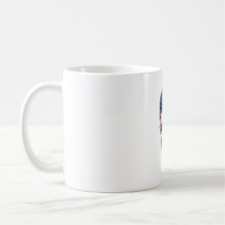 Stars and Stripes Skull Coffee Mug
