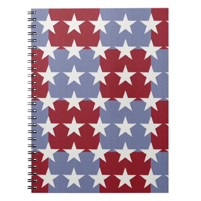 Stars and Stripes Spiral Notebook (Front)