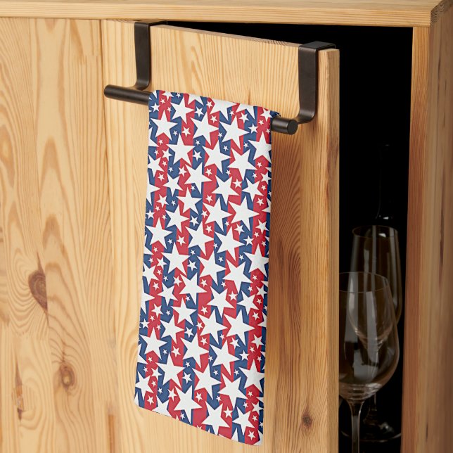 Stars and stripes  tea towel (Thirds Fold)
