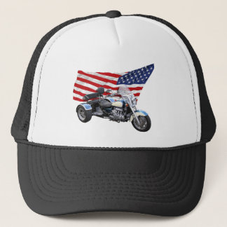Stars and Stripes Trike Trucker Hat