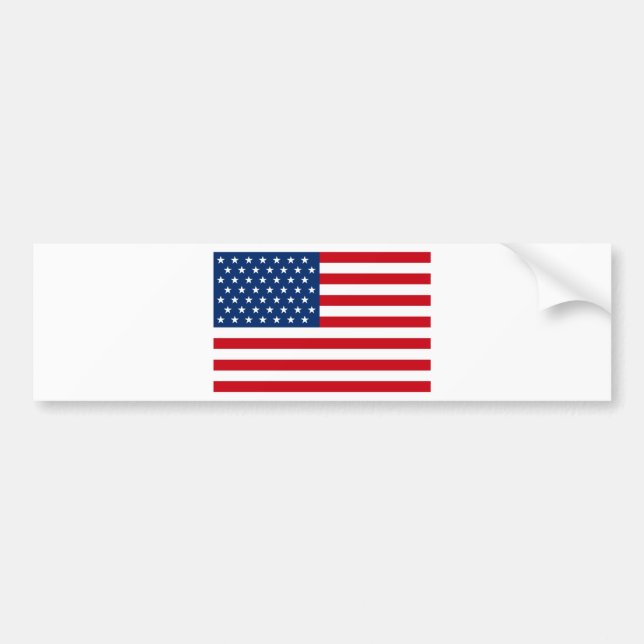 Stars and Stripes USA Bumper Sticker (Front)