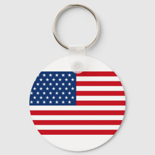 Stars and Stripes USA Key Ring