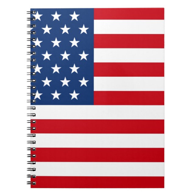 Stars and Stripes USA Notebook (Front)