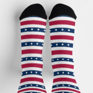 Stars and Stripes USA Socks