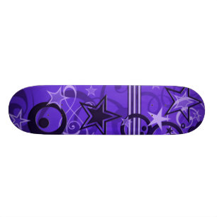 stars and swirls skateboard