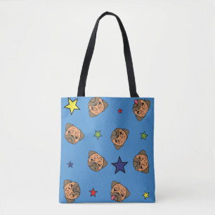Stars and The Pugs Tote Bag