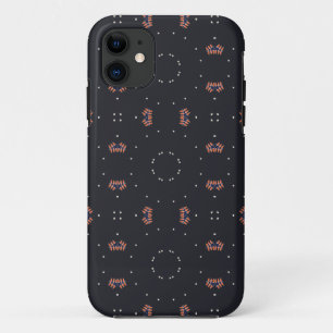 Stars And Unique Spaceship Pattern Case-Mate iPhone Case