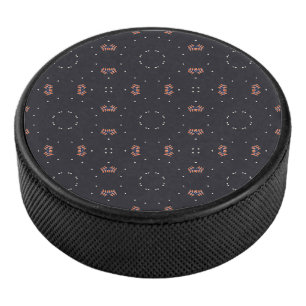 Stars And Unique Spaceship Pattern Hockey Puck