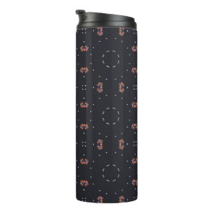 Stars And Unique Spaceship Pattern Thermal Tumbler