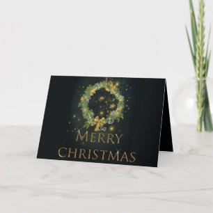 Stars and Wreath Holiday Card