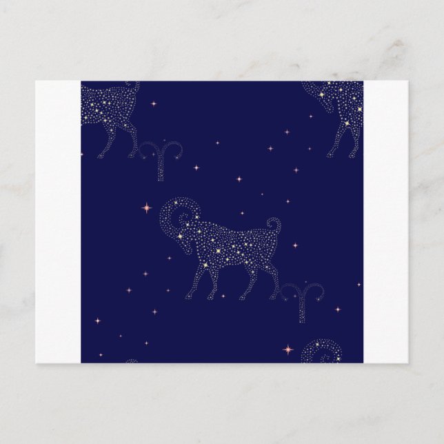 stars aries postcard (Front)