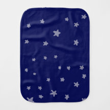 Stars baby burp cloth