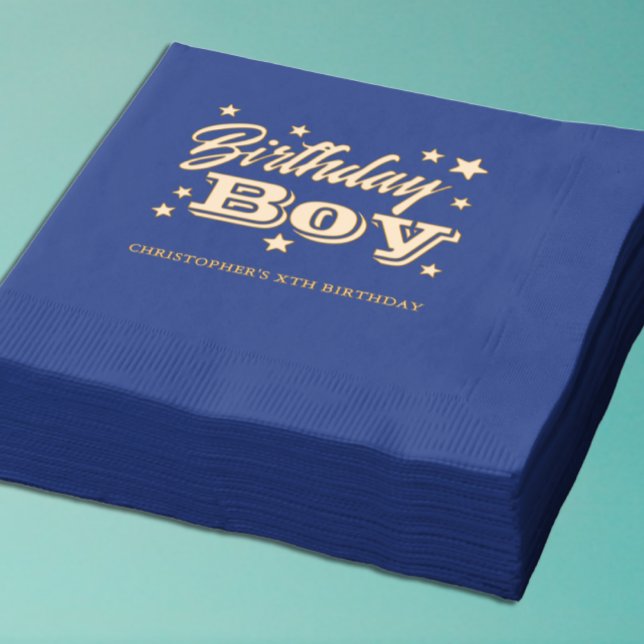 Stars Birthday Foil Napkins (Creator Uploaded)