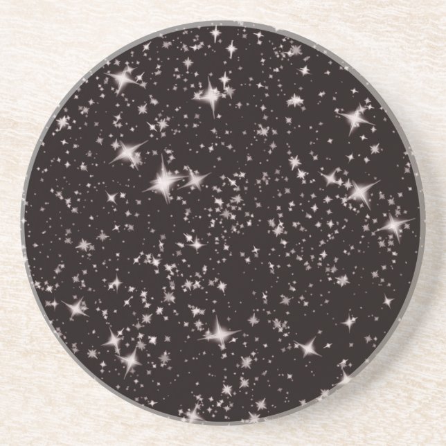 stars black night coaster (Front)