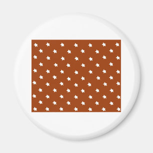Stars Brown White The MUSEUM Zazzle Gifts Magnet