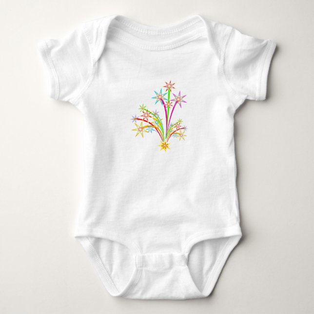 Stars Bursting - Baby Bodysuit (Front)