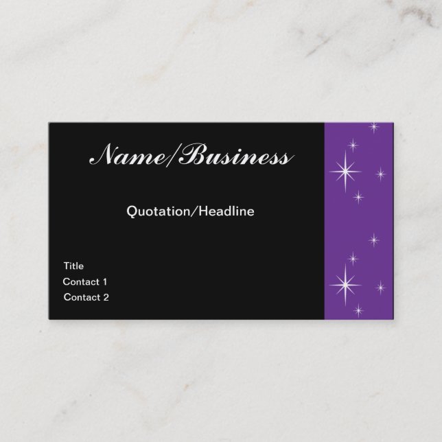 Stars Business Card (Front)