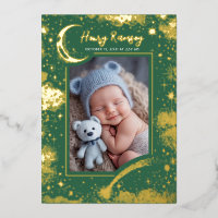 Stars Celestial Cute Green Newborn Photos Birth