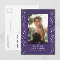 Stars Celestial QUINCEANERA Save The Date Photo