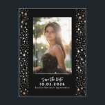 Stars Celestial QUINCEANERA Save The Date Photo Announcement Postcard<br><div class="desc">Night sky stars celestial QUINCEAÑERA save the date photo postcards</div>