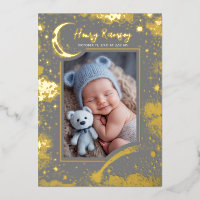 Stars Celestial Soft Grey Newborn Photos Birth