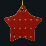 Stars Ceramic Christmas Ornament<br><div class="desc">Text can be added to this ornament to make a personalised holiday gift. If you need help, just click on the contact link above to send the designer a personal detailed message. ©Mujka</div>