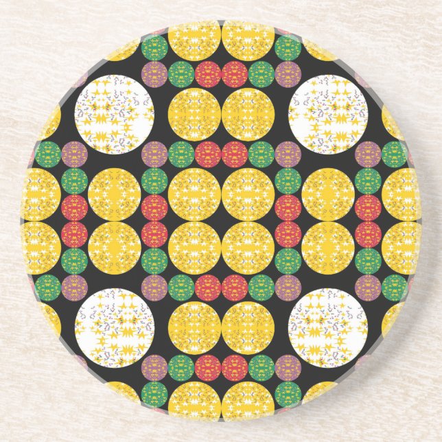 Stars Circles Coaster (Front)