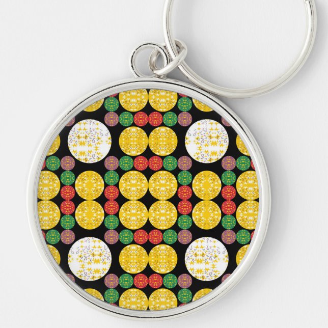 Stars Circles Key Ring (Front)
