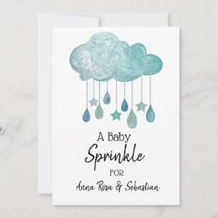 *~* Stars Cloud Rain Drops  Sprinkle Invitation