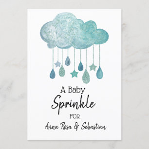 *~* Stars Cloud Rain Drops Sprinkle Invitation