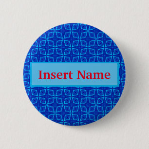Stars Customisable Name Pin Button