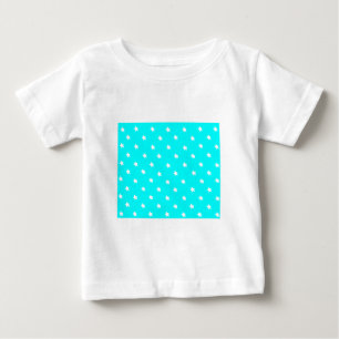 Stars Cyan White The MUSEUM Zazzle Gifts Baby T-Shirt