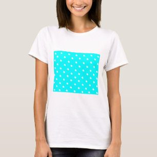 Stars Cyan White The MUSEUM Zazzle Gifts T-Shirt