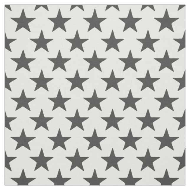 stars dark grey half pearl fabric (Swatch)