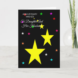 Stars Daughter And Husband Personalised Card