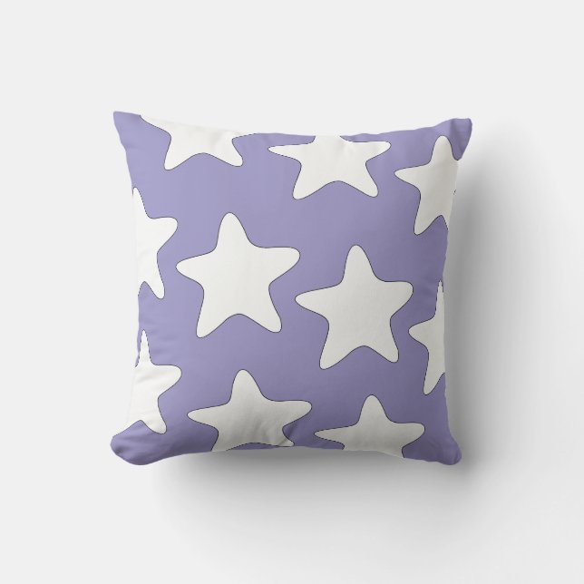 Stars Decorator Lavender   Cushion (Front)