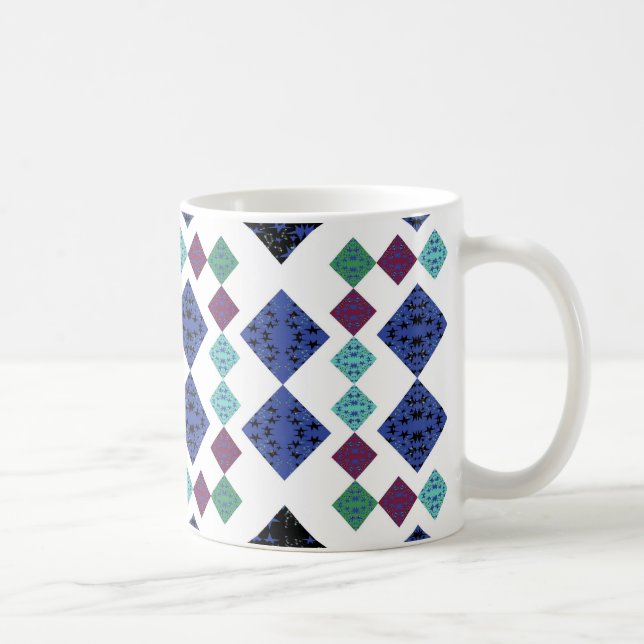Stars Diamonds Coffee Mug (Right)