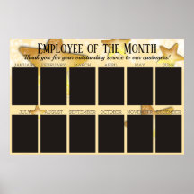 stars employee of the month display for 4x6 photos