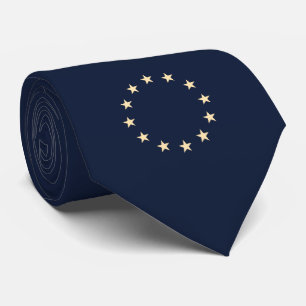 Stars - Europe - Europe - EU flag - Schlips navy Tie