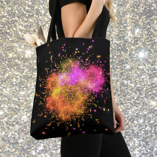 Stars explode tote bag