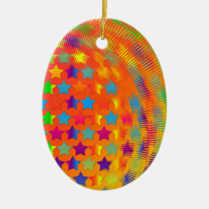 Stars Exploded OVAL ORNAMENT