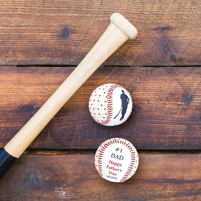 Stars Father's Day Keepsake Baseball (Creator Uploaded)