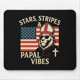 Stars  first american pope mouse pad