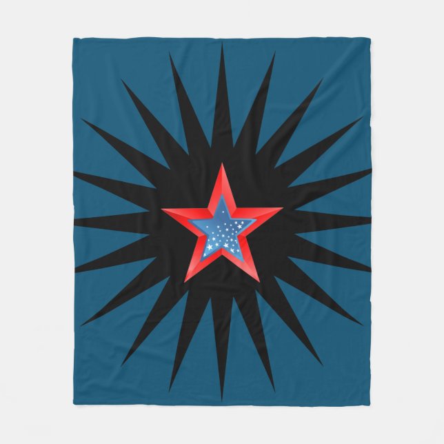 Stars fleece blanket. blanket (Front)