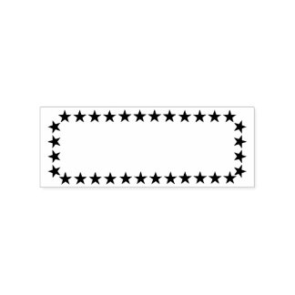 Stars Frame Boarder Rubber Stamp