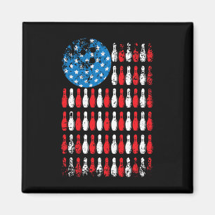 Stars Funny Bowling Team Bowler Sports Player  Magnet