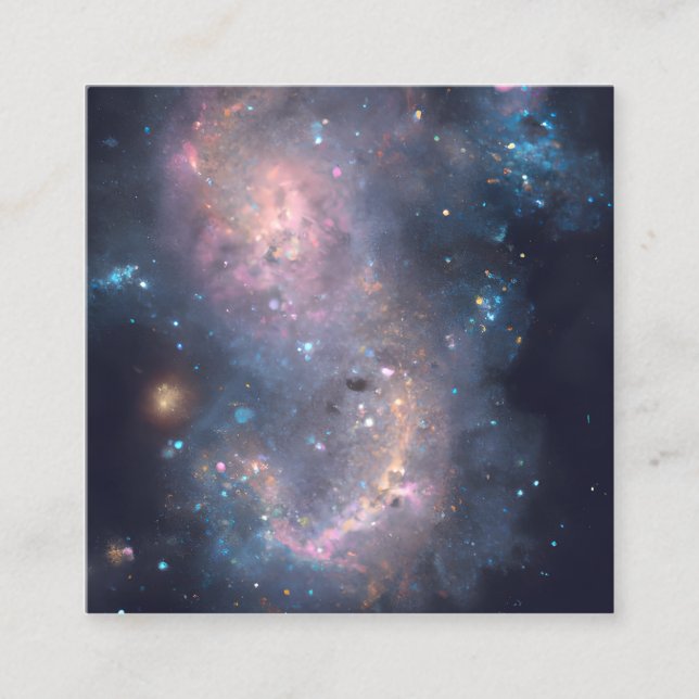 Stars Graphic Square Business Card (Front)