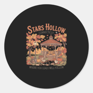 Stars Hollow Where You Lead I Will Follow Thanksgi Classic Round Sticker